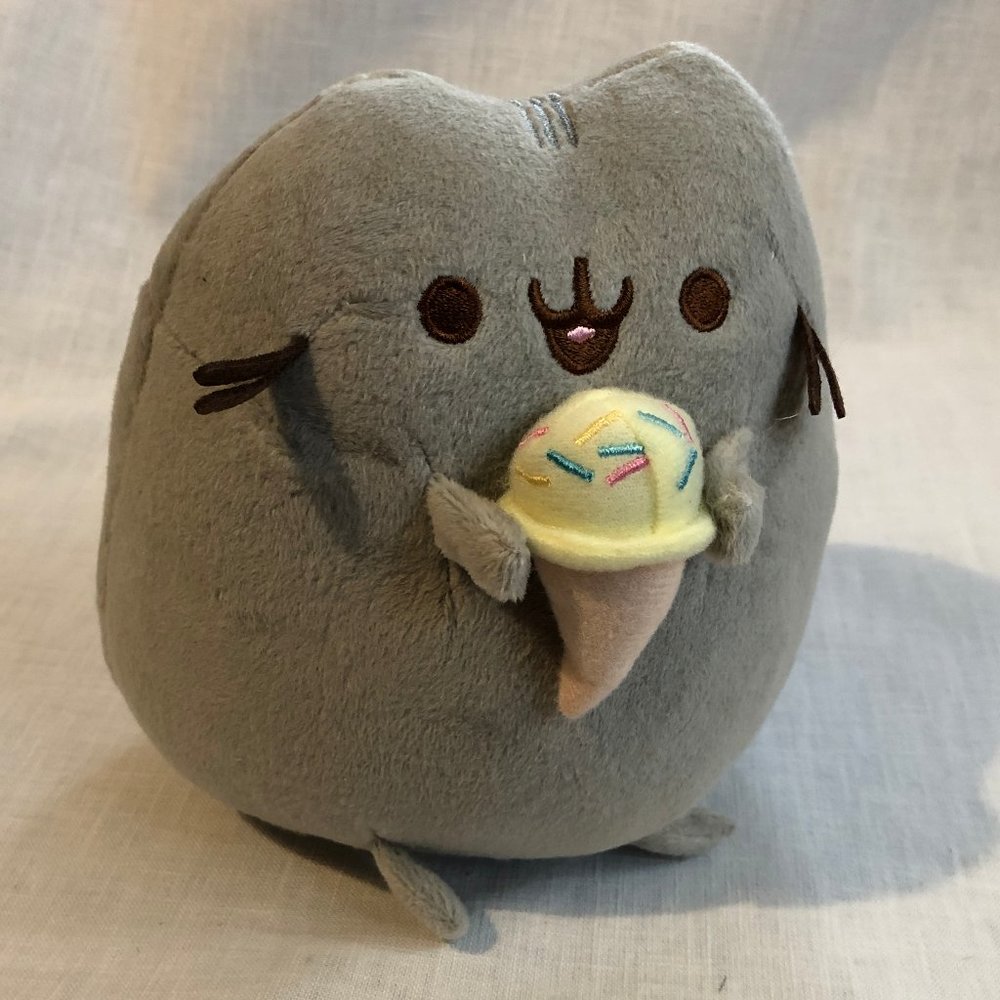 Sushi Cat Ice Cream Cone Plush Toy 6in
